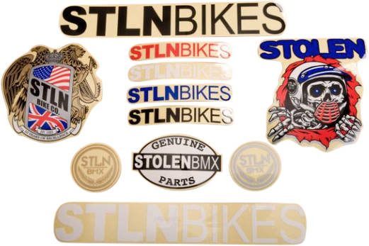 Stolen Sticker Pack - SeasideBMX - STOLEN