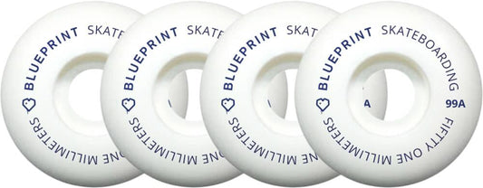Blueprint Mini Heart Skateboard Wheels 4-Pack SeasideBMX