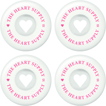 Heart Supply Clean Heart Skateboard Wheels 4-Pack SeasideBMX