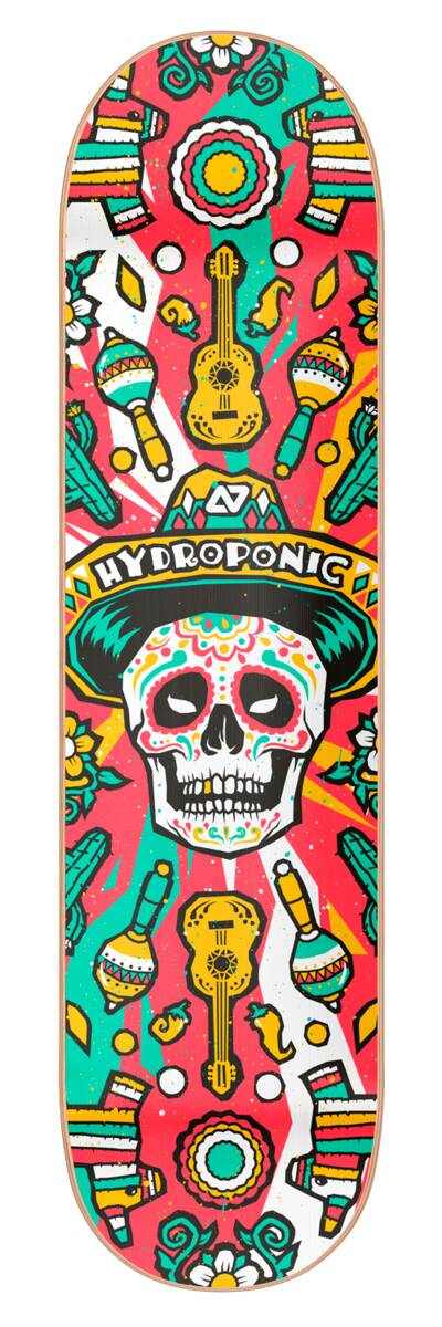 Hydroponic Mexican Skull 2.0 Skateboard Deck SeasideBMX